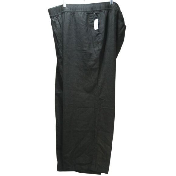 Old Navy Pants - Old Navy 3XL High Rise Wide Leg Linen Blend Pants Black Plus Size Comfy Boho